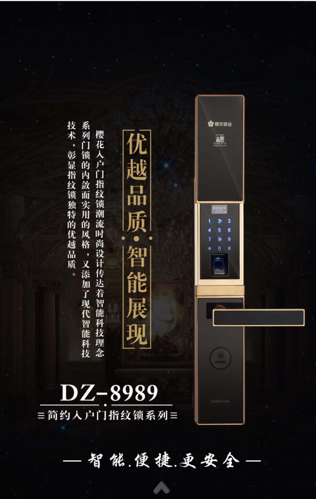 櫻花智能門(mén)鎖 DZ-8989 櫻花智能門(mén)鎖 DZ-8989